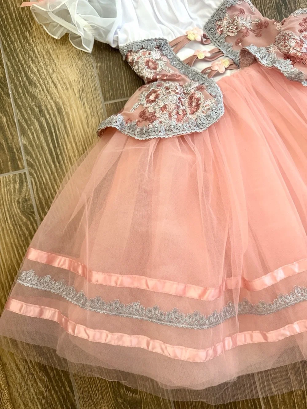 Weissman Girls’ Blush Giselle Waltz Tutu Dance Costume—10/12